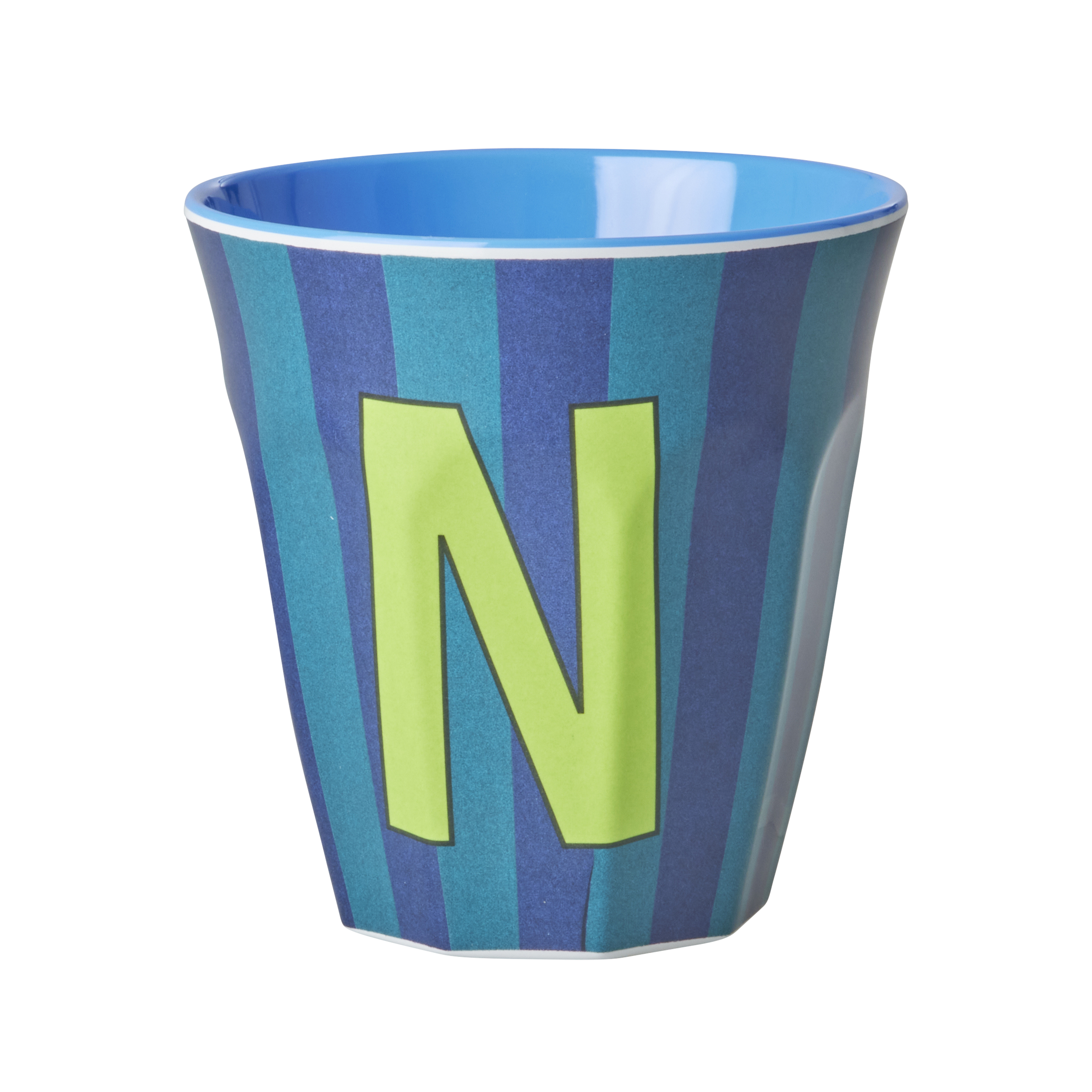 Melamine Alfabet kop, blå mix - 250 ml.